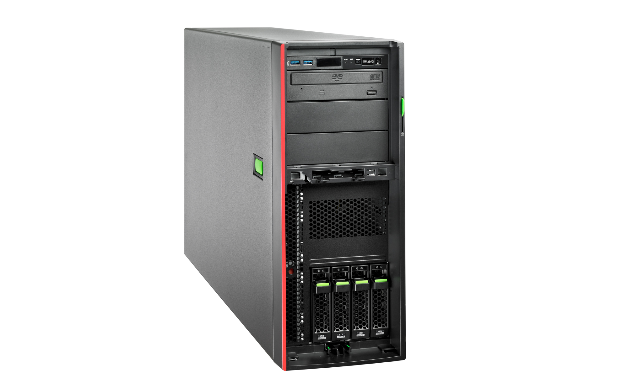 Fujitsu PRIMERGY TX2550 M5 - Server - Tower - 4U - zweiweg - 1 x Xeon Silver 4208 / 2.1 GHz - RAM 16 GB - SATA - Hot-Swap 6.4 cm (2.5)