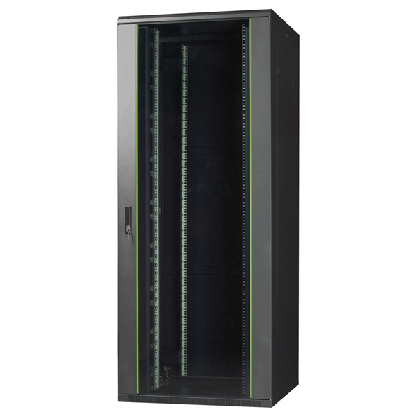 Grafenthal NETWORK RACK NR BLACK 38U W600 x D800 x H1795, FRONT DOOR WITH SAFETY GLASS, REAR CLOSED