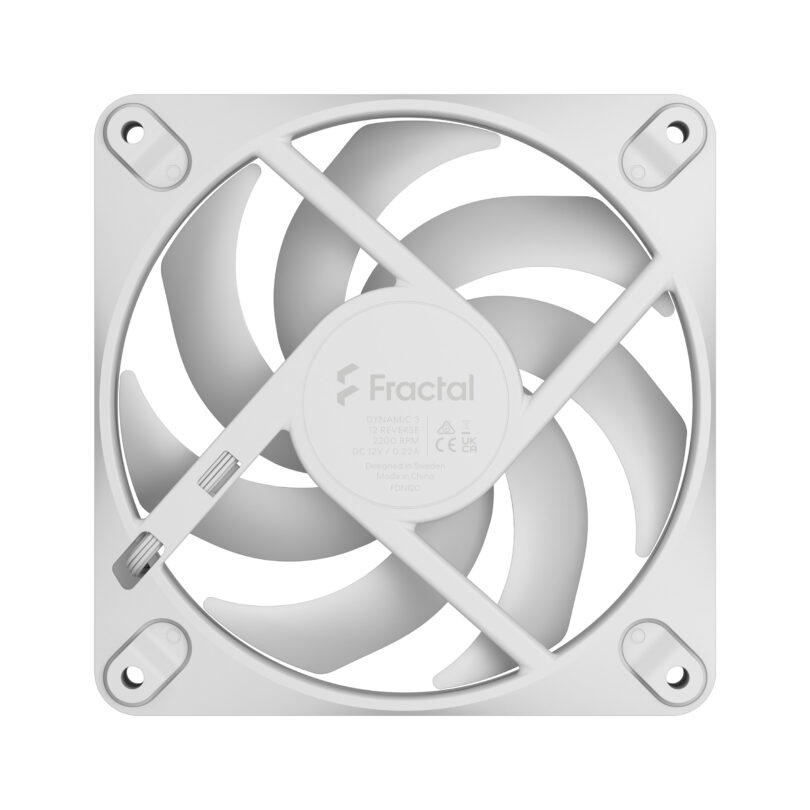 Fractal Design Dynamic 3 12 Reverse RGB White - Geh�use-L�fter - 2.200 rpm