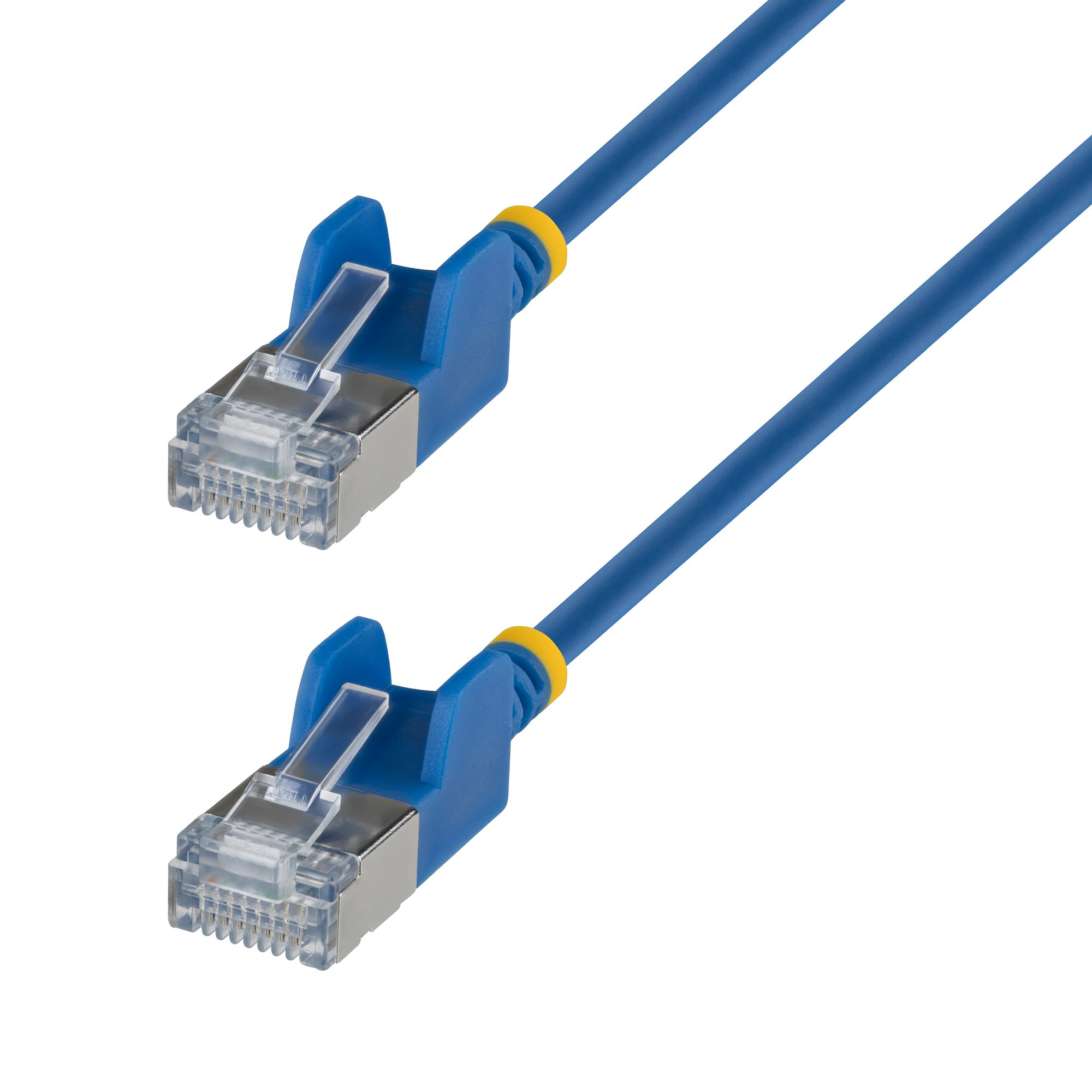 StarTech.com 4m Blue Ultra Slim Cat6A Ethernet Cable, Snagless, FTP, Pure Bare Copper Wire, 34AWG Slim RJ45 Network Patch Cord, Individually Tested