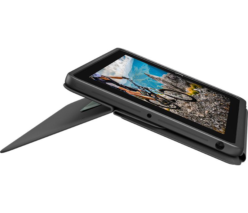 Logitech Rugged Folio - Tastatur und Foliohlle - Apple Smart connector - Pan-Nordic - fr Apple 10.2-inch iPad (7. Generation, 8. Generation, 9. Generation)