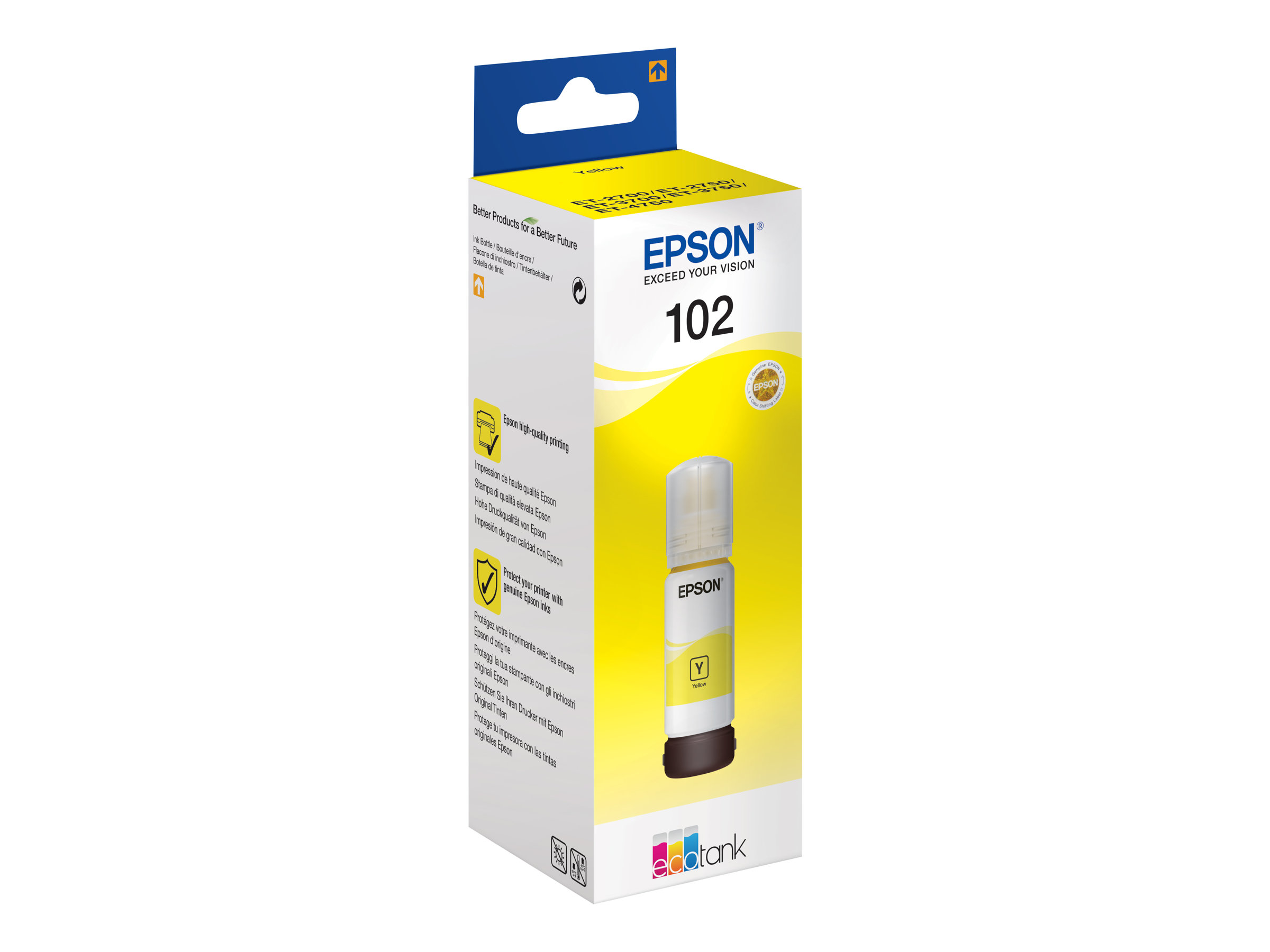 Epson C13T03R440 (102) Ink Cartridge Yellow, 6K Pages, 70ml