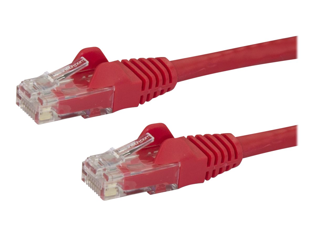 StarTech.com Cat6 Snagless RJ45 Netzwerkkabel - 10m - Rot - Cat 6 Ethernet UTP Kabel 10 Meter - Patch-Kabel - RJ-45 (M)