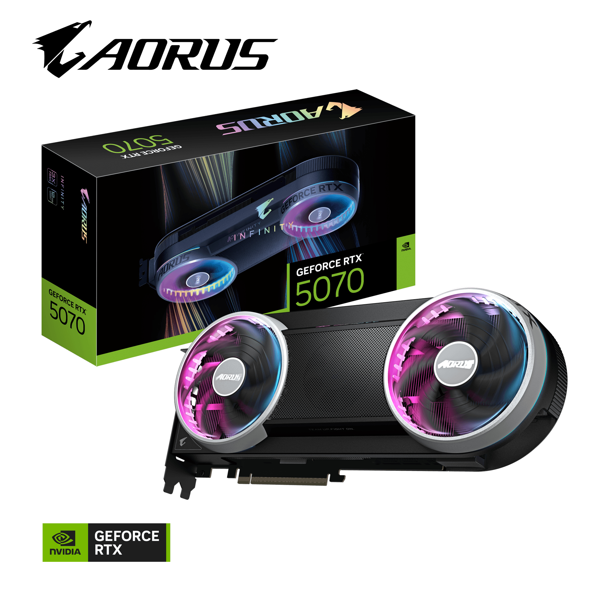 GIGABYTE AORUS GeForce RTX 5070 INFINITY 12G Carte Graphique