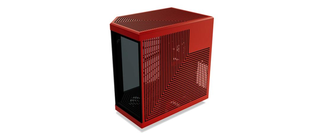 HYTE Y70 Touch rot Tempered Glass Midi Tower Noir, Rouge