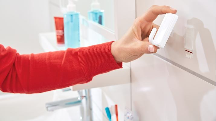 TESA 58010-00044-20 gancio di stoccaggio domestico Interno Gancio universale Bianco 2 pz