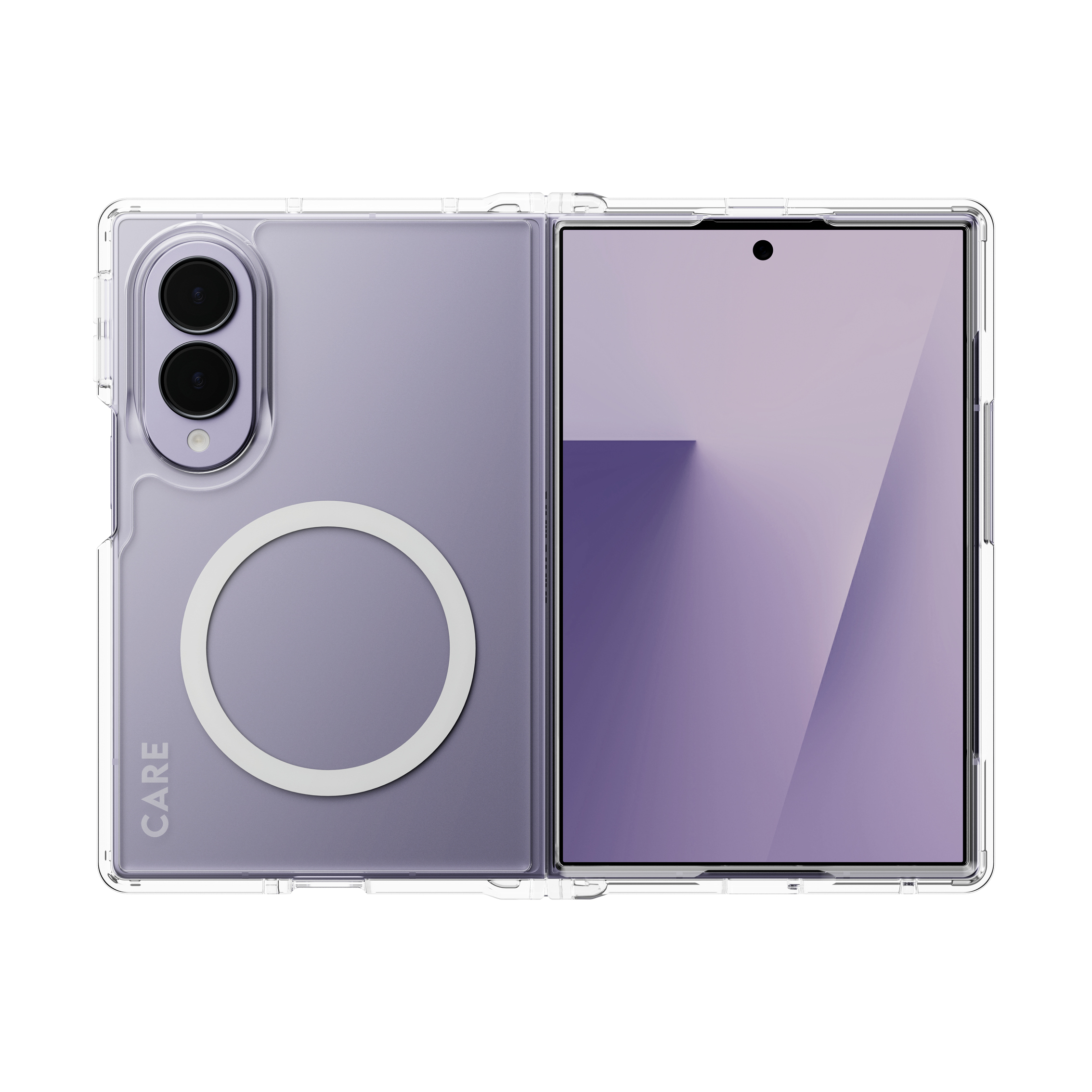 PanzerGlass CARE by � Urban Combat Case Transparent w. White Qi Samsung Fold8 funda para tel�fono m�vil Transparente