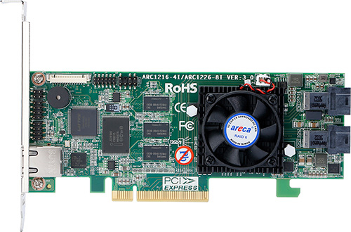 Areca ARC-1226-8I RAID controller PCI Express 3.0 12 Gbit/s