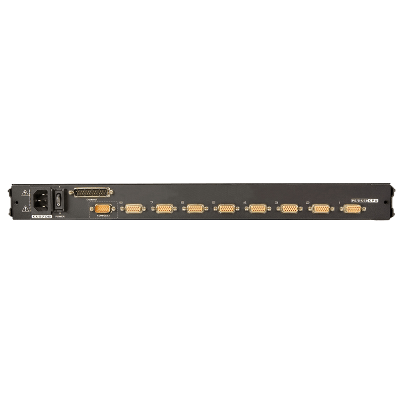 DSIT 17 KVM Konsole mit 8 x PS/2