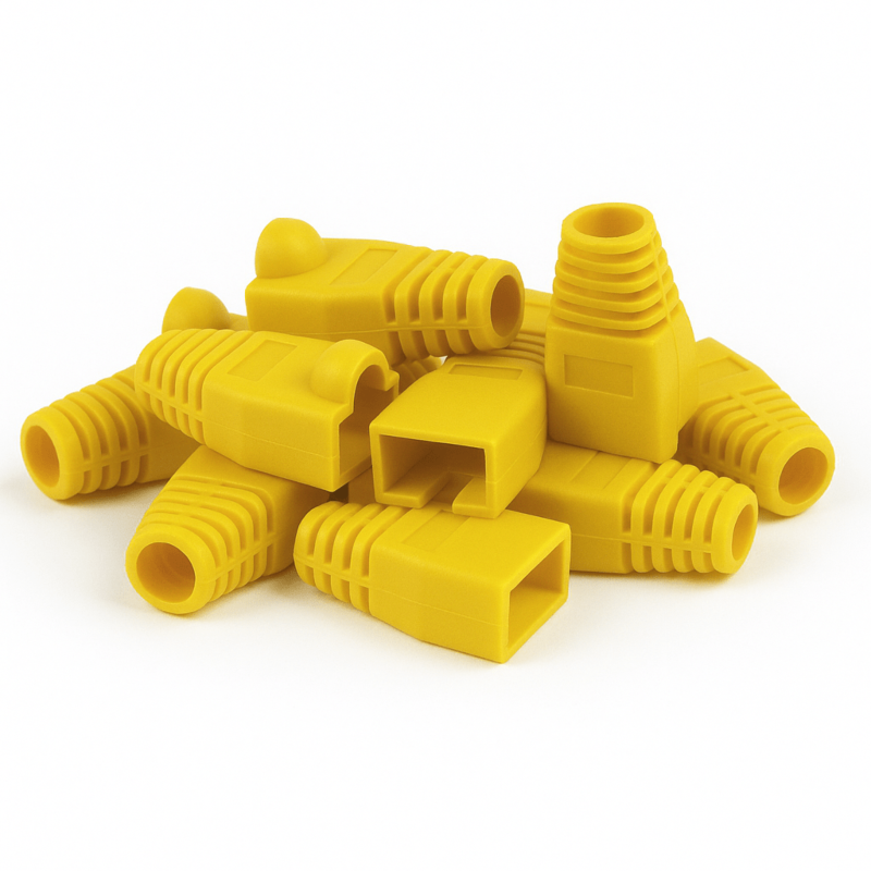 DSIT DANICOM RJ45 Tule Gelb - 10 St�ck DC-RJ45-BOOT-YELLOW-10PCE