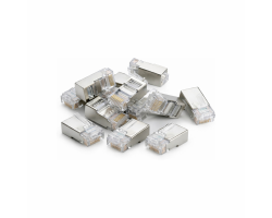 DSIT DANICOM FTP RJ45 CAT5e Pass Through Netzwerkstecker - f�r flexible und starrleiter
