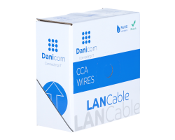 DSIT CAT6 S/FTP auf Spule gewickelt grau CCA DC-SFTP6CCA50S-GRY - CAT 6 - SFTP