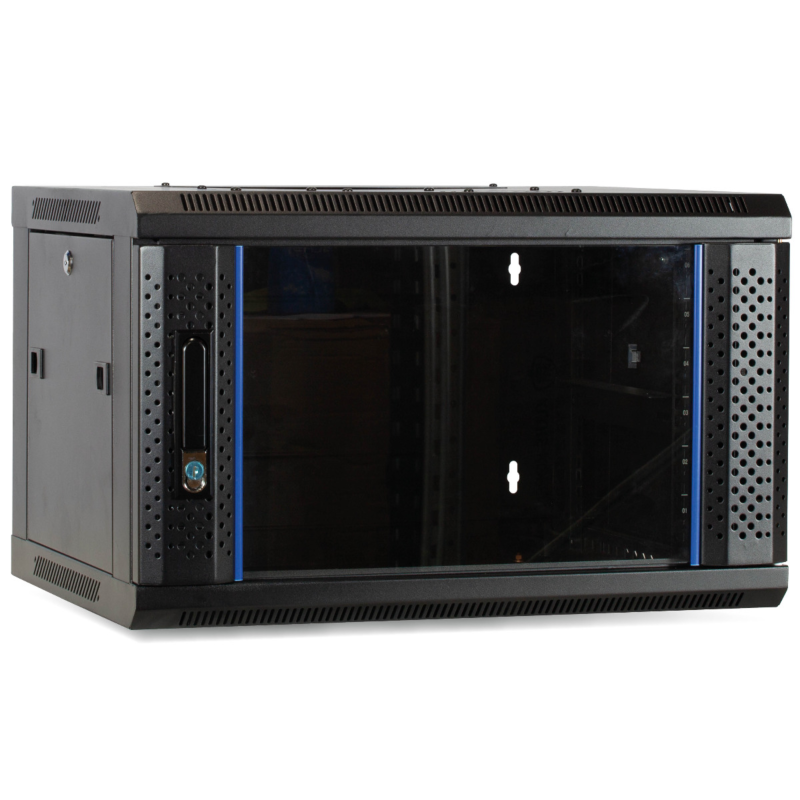 DSIT Serverschrank Wandgeh�use mit Glast�r BxTxH 600 x 450 280mm