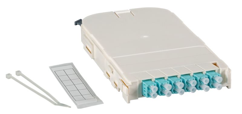 EFB Elektronik FTTH Moduleinschub f�r FTTH-BGT, ,12 Port LC mit OS2 Keramik Kupplungen
