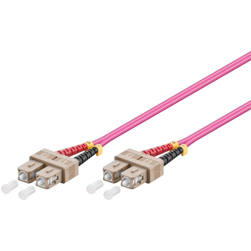 Glasfaserkabel SC-SC OM4 Duplex Patchkabel 0.5 Meter