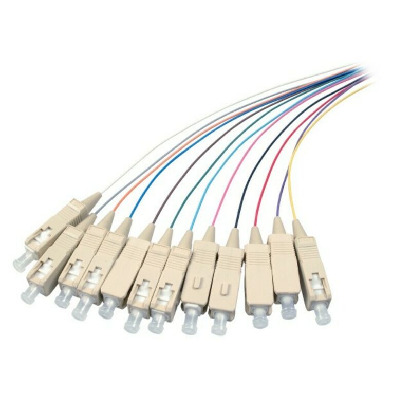 DSIT OS2 Glasfaser Pigtail farbiges Set SC/APC - 12 St�ck