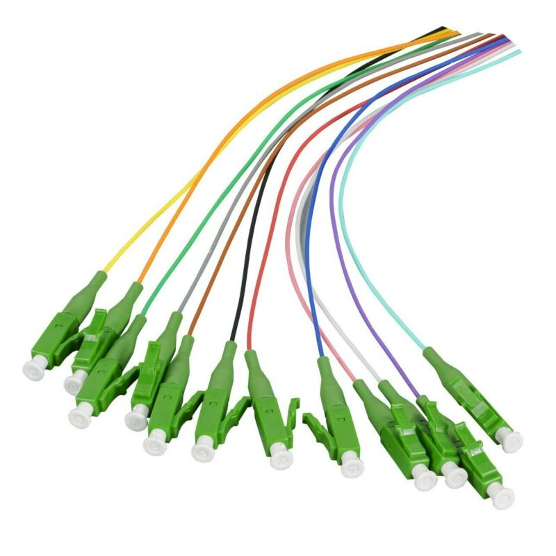DSIT OS2 Glasfaser Pigtail farbiges Set LC/APC - 12 St�ck