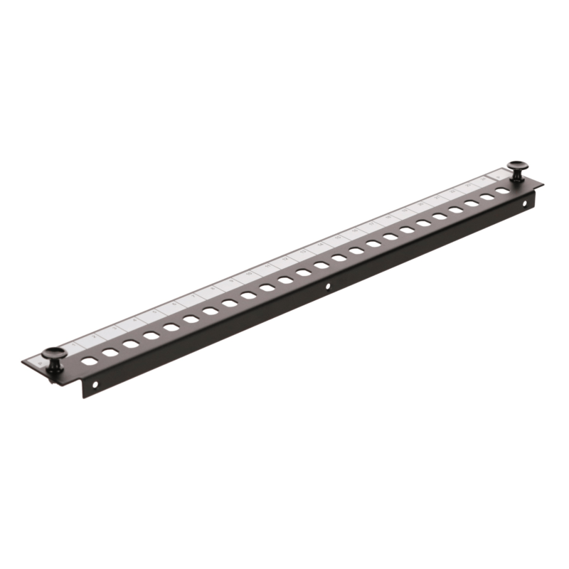 DSIT Frontplatte ST 24-Port schwarz Simplex, geeignet f�r universelle Glasfaserablage