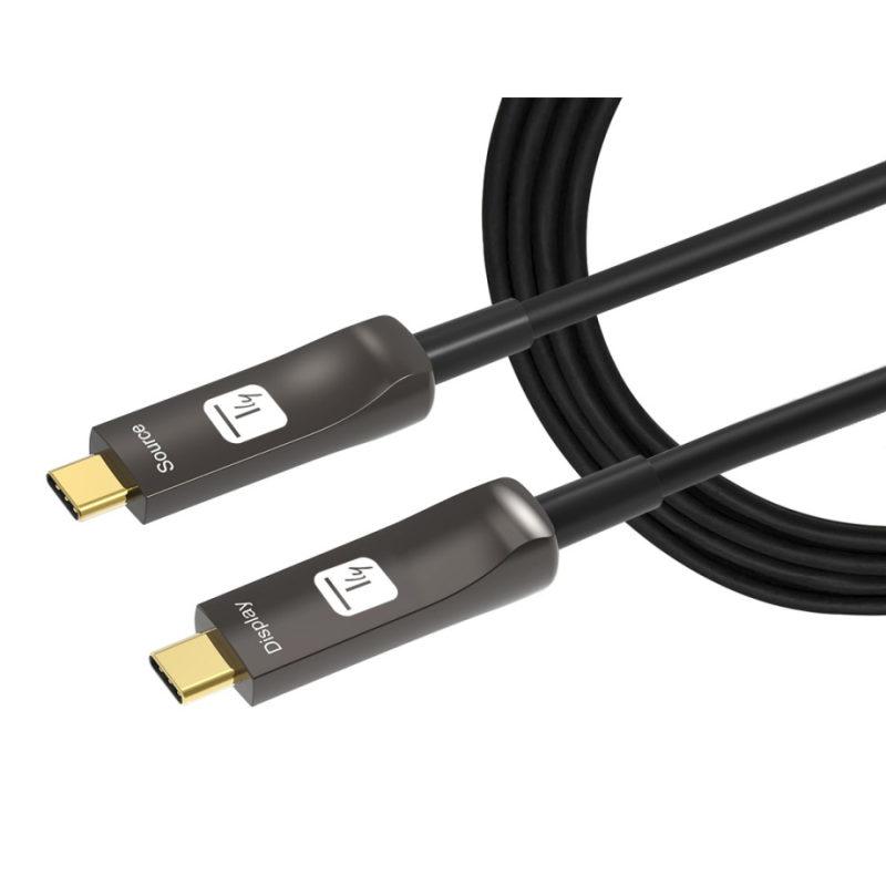 EFB Elektronik Techly Aktiv USB-C AOC Glasfaserkabel 4k 10m - Kabel - Digital/Daten