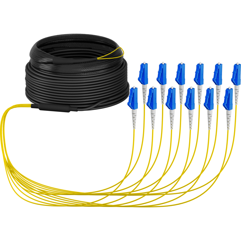 EFB Elektronik Trunkkabel U-DQ ZN BH OS2 12E 1x12 LC-LC 10m Dca LSZH - Kabel - 10 m