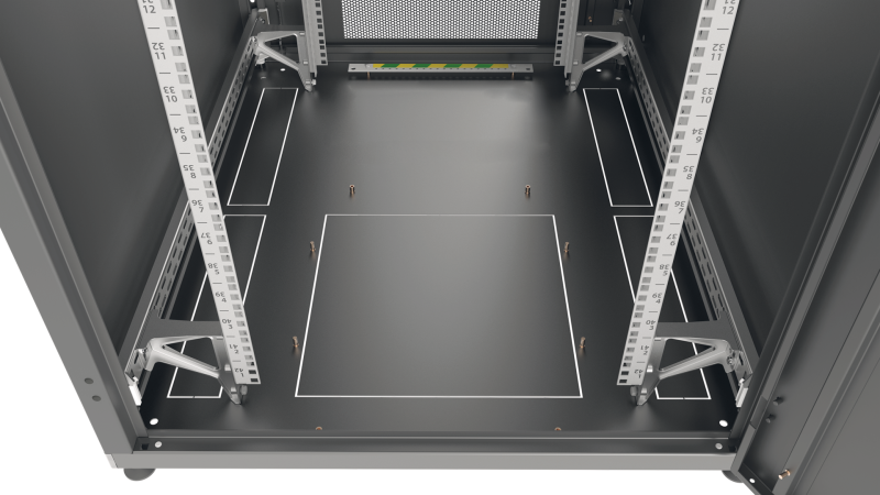 EFB Elektronik 19 Serverschrank PRO 47HE 600x1200 mm Frontt�r 1-tlg. perf. r�cktuer 2-teilig