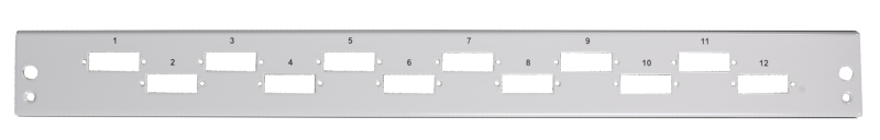 EFB Elektronik EFB VSBFPSW12SCD - Frontblende, 12x SC Duplex / LC Quad, schwarz