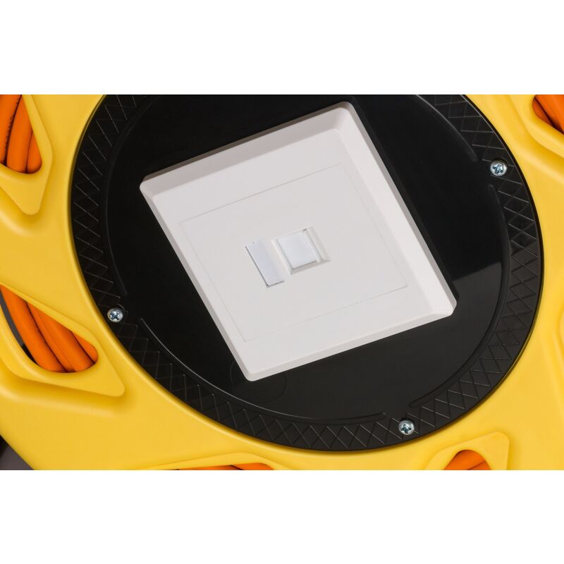 DSIT CAT7 S/FTP Kabeltrommel mit CAT6a Keystone Connector - RJ45 - 50 Meter
