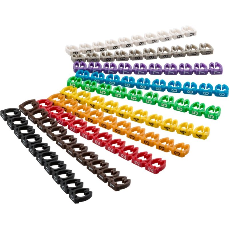 DSIT Kabelmarkierung Set von 100 St�ck (10 x jede Ziffer)