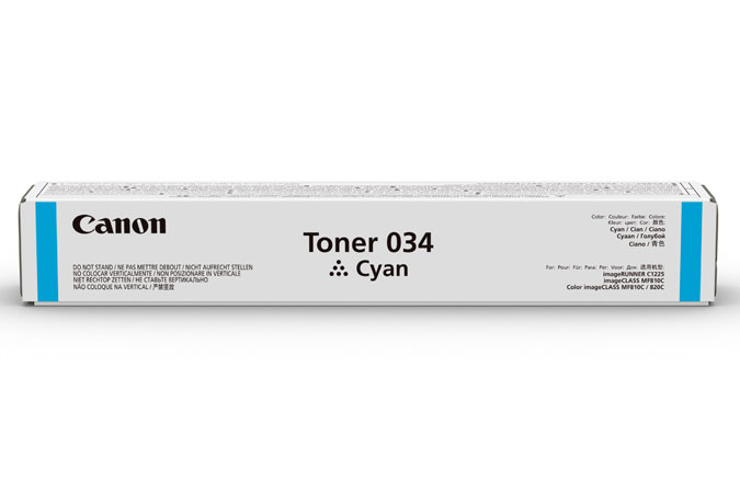 Canon 034 - Cyan - Original - Tonerpatrone - f�r ImageCLASS MF810Cdn, MF820Cdn
