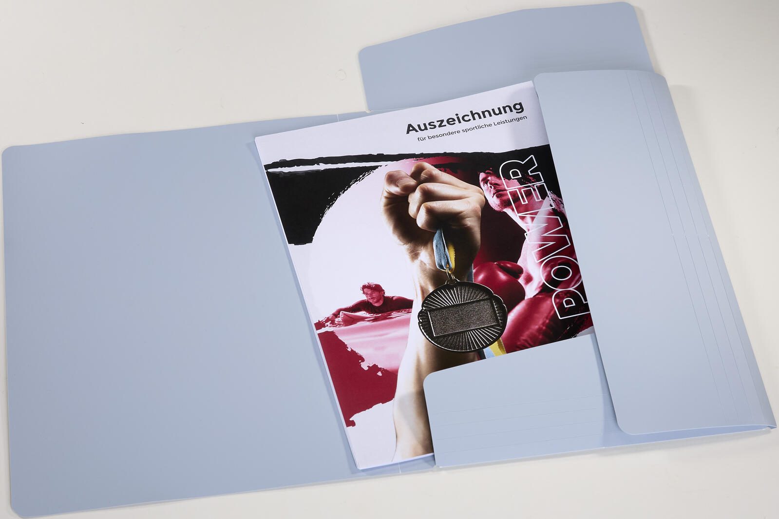 Pagna EckspannermappePastell eco DIN A4 PP pastellblau fr Dokumente im Format A4