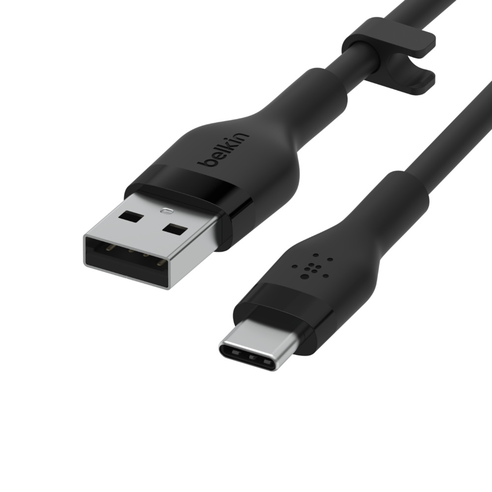 Belkin BOOST CHARGE Flex cble USB 2 m USB 2.0 USB A USB C Noir