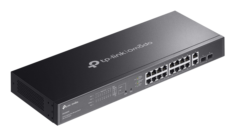 TP-LINK Omada ES220GMP V1.6 - Switch - managed - 16 x 10/100/1000 (PoE+)