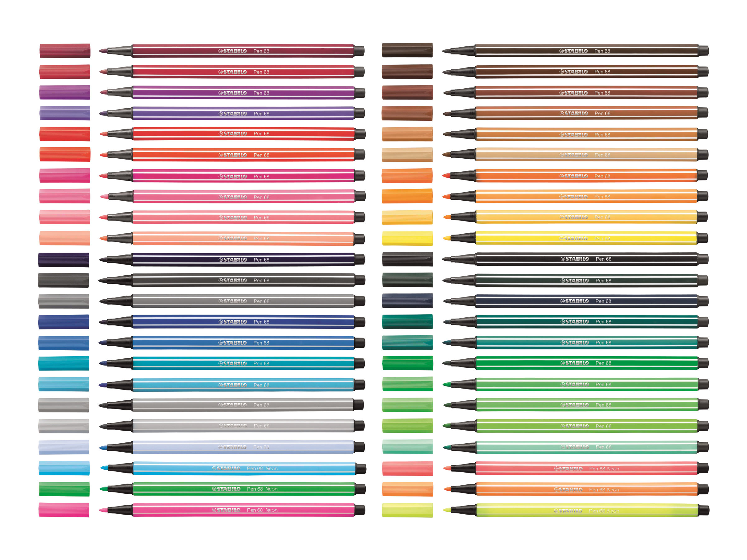STABILO Pen 68 - Filzstift - Schwarz - wasserbasierte