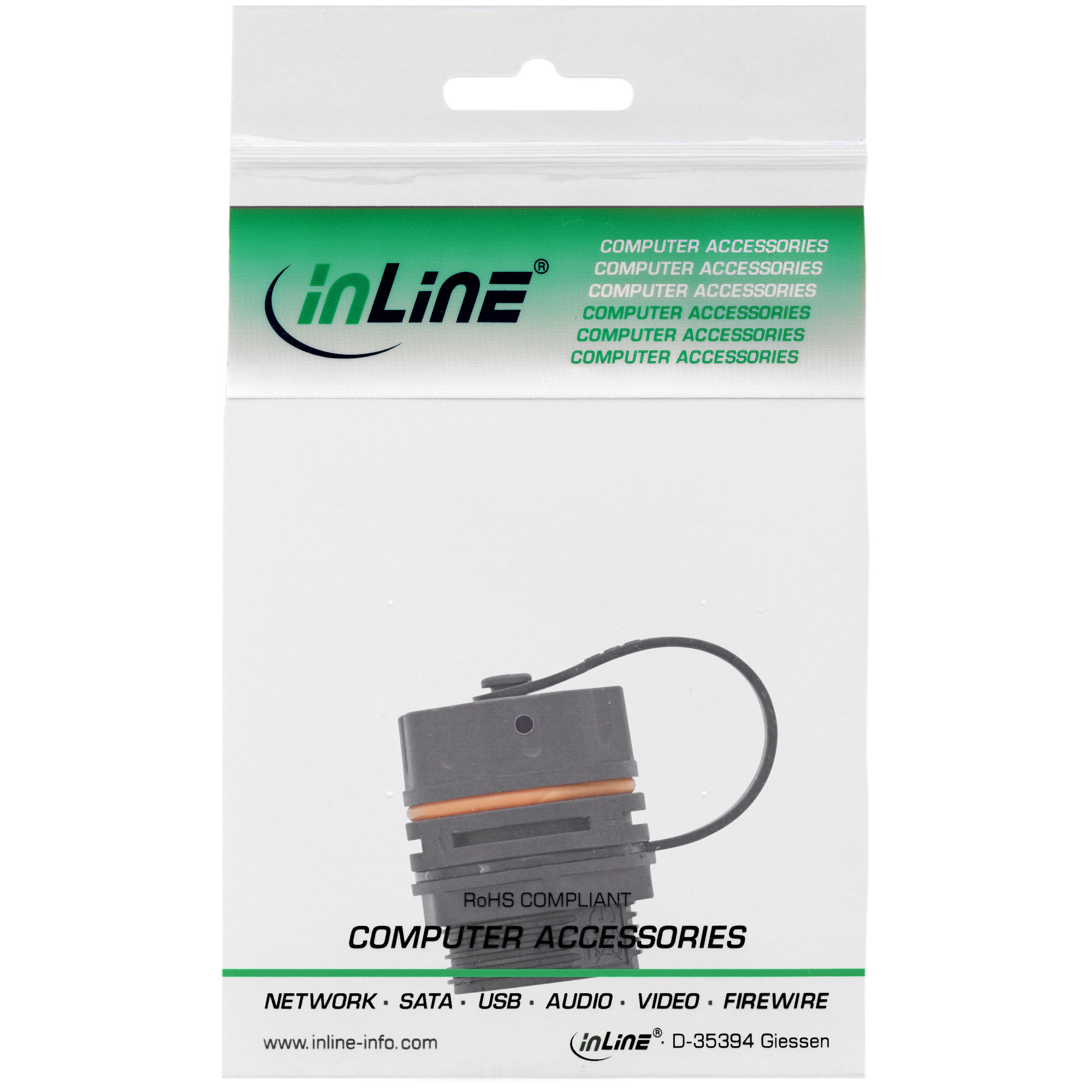 InLine Netzwerkkoppler - RJ-45 (W) zu RJ-45 (W)