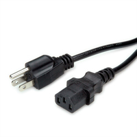 VALUE Stromkabel - IEC 60320 C13 bis NEMA 5-15 (M) - 125 V
