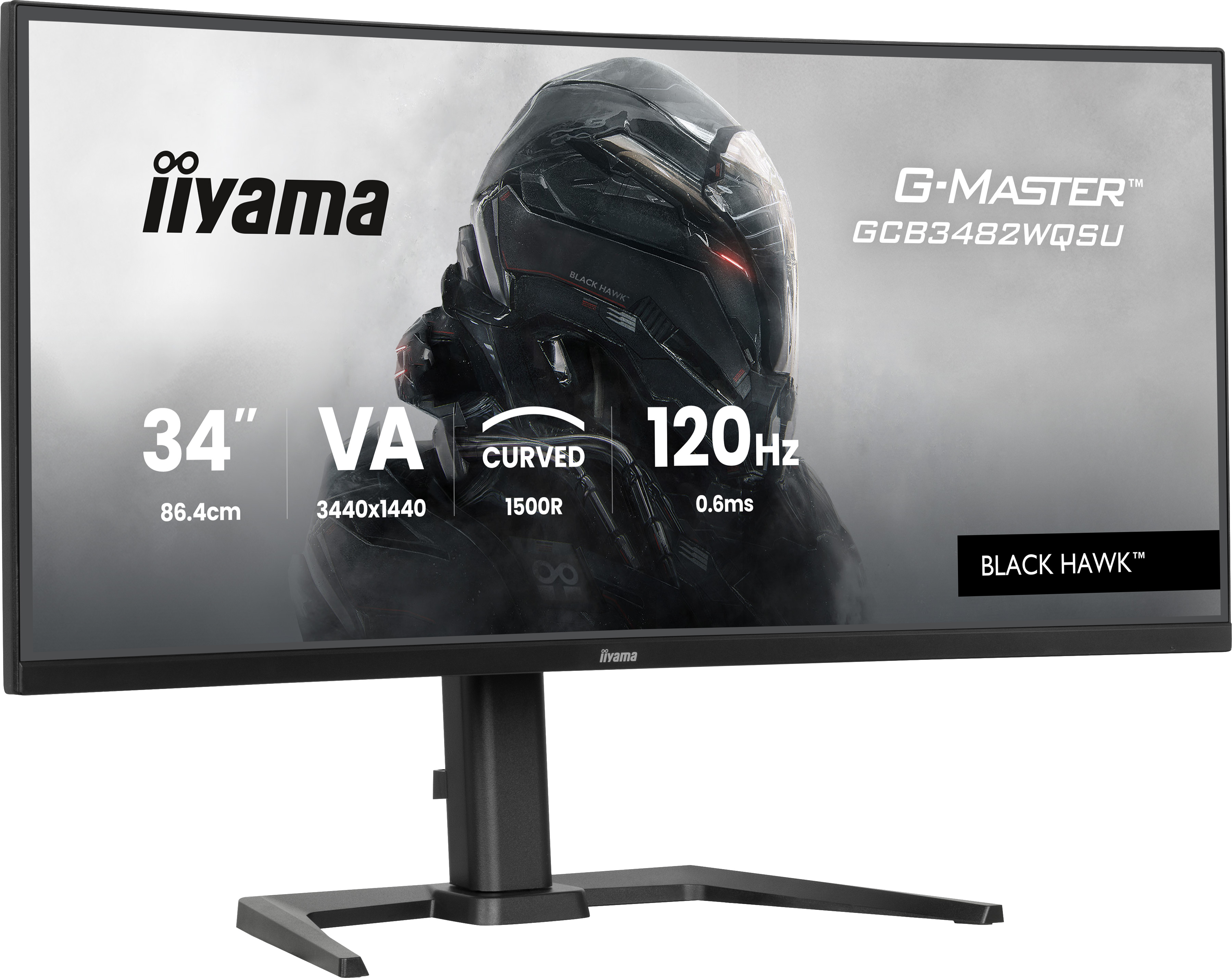 iiyama GCB3482WQSU-B1 pantalla para PC 86,4 cm (34) 1440 x 3440 Pixeles UltraWide Quad HD LED Negro