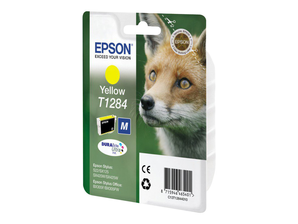 Epson Fox Singlepack Yellow T1284 DURABrite Ultra Ink