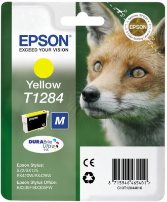 Epson Fox Singlepack Yellow T1284 DURABrite Ultra Ink