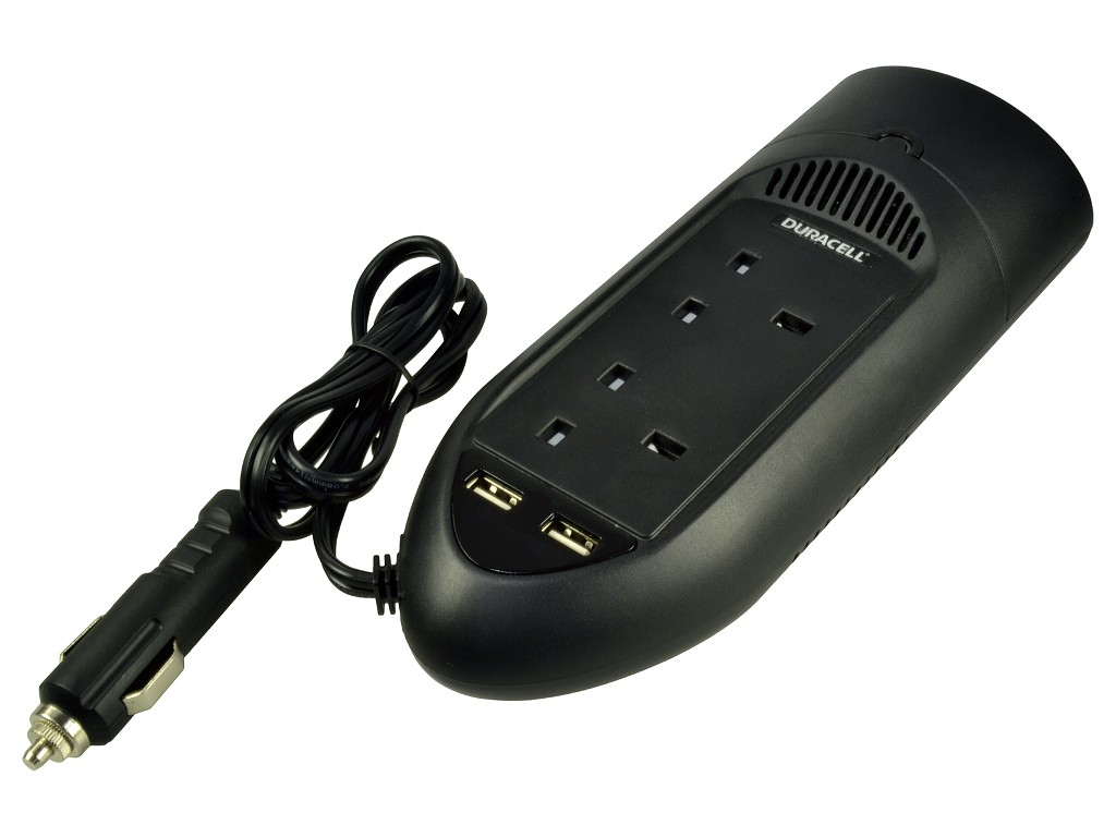 Duracell DRINV15-UK adaptateur de puissance & onduleur Auto 175 W Noir