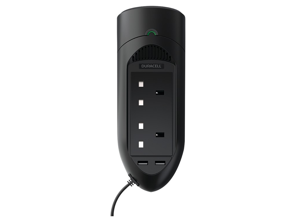 Duracell DRINV15-UK adaptateur de puissance & onduleur Auto 175 W Noir