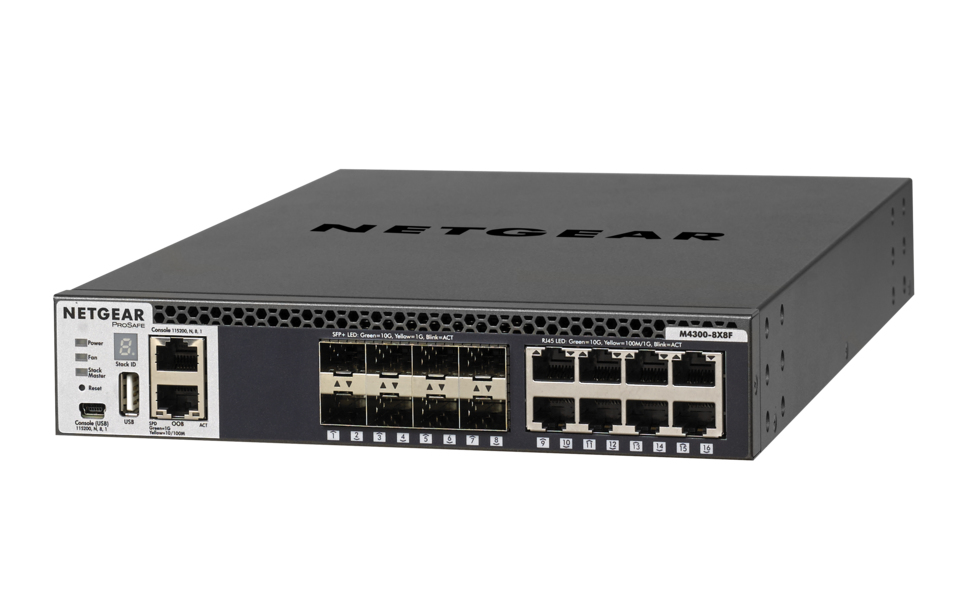 Netgear M4300-8X8F - Switch - L3 - managed