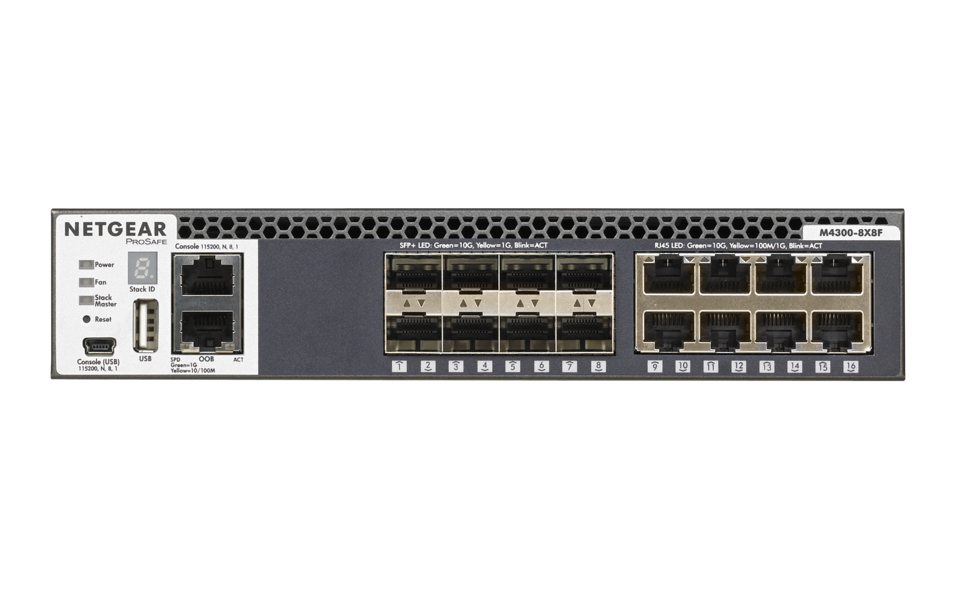 Netgear M4300-8X8F - Switch - L3 - managed