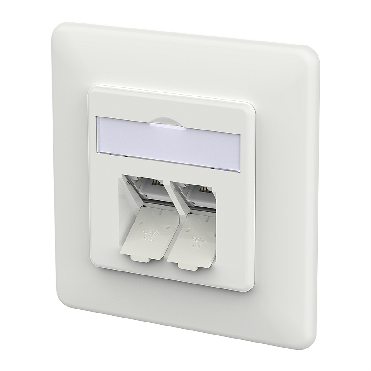 METZ CONNECT 130E381027-I presa energia RJ-45 Bianco