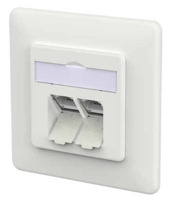METZ CONNECT 130E381027-I presa energia RJ-45 Bianco