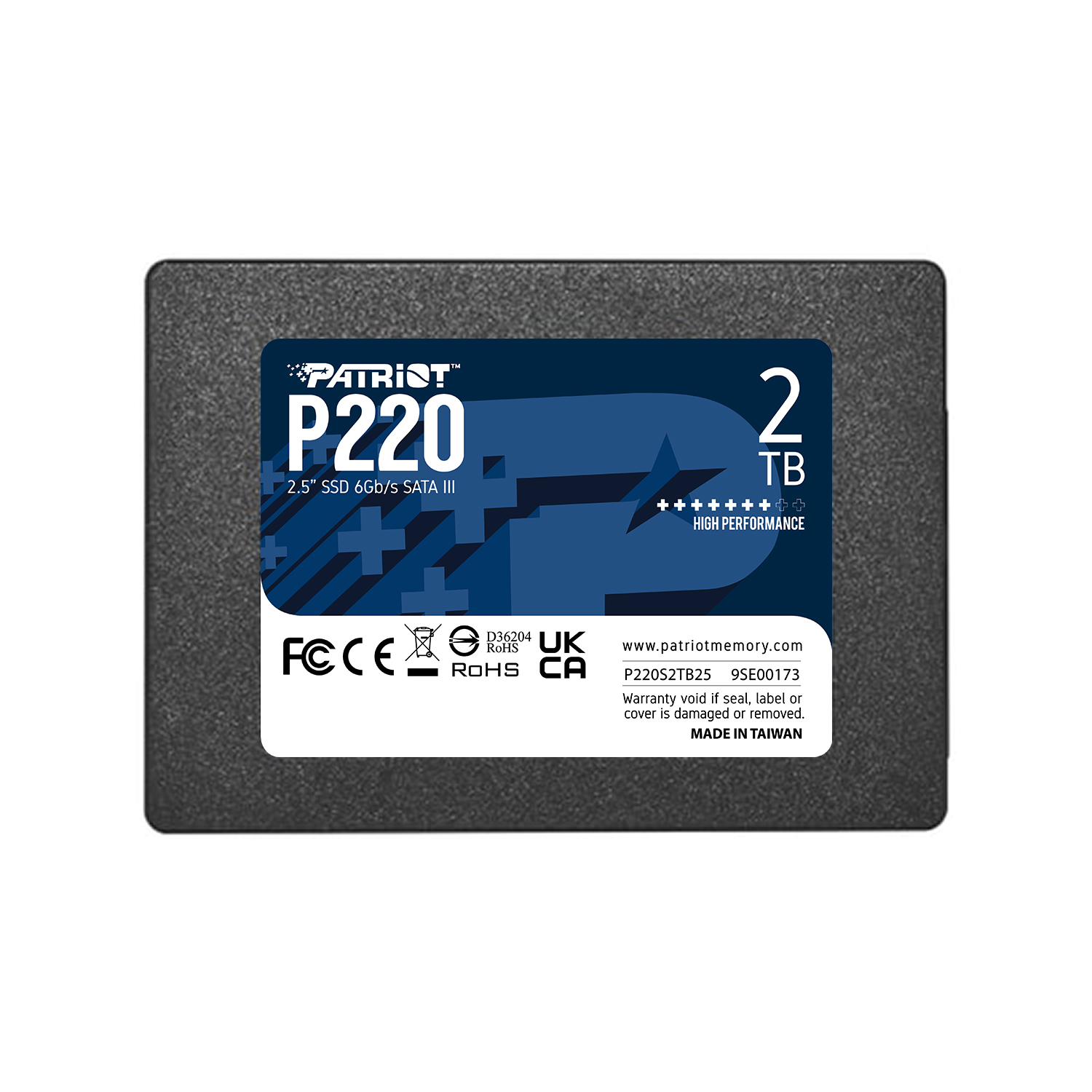 PATRIOT SSD INTERNO P220 2TB SATA3 2,5 Read/Write 500/500 Mbps - Solid State Disk - 2,5