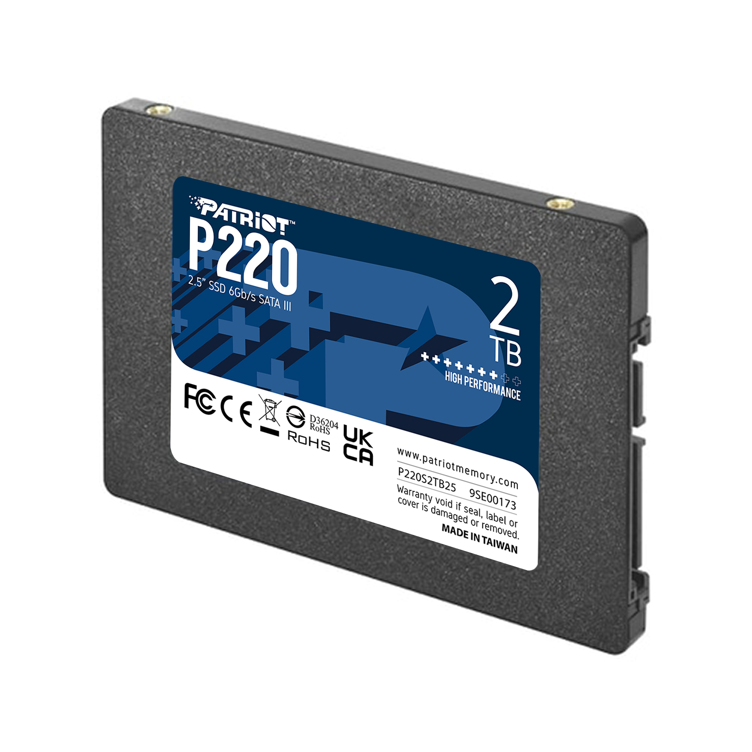 PATRIOT SSD INTERNO P220 2TB SATA3 2,5 Read/Write 500/500 Mbps - Solid State Disk - 2,5