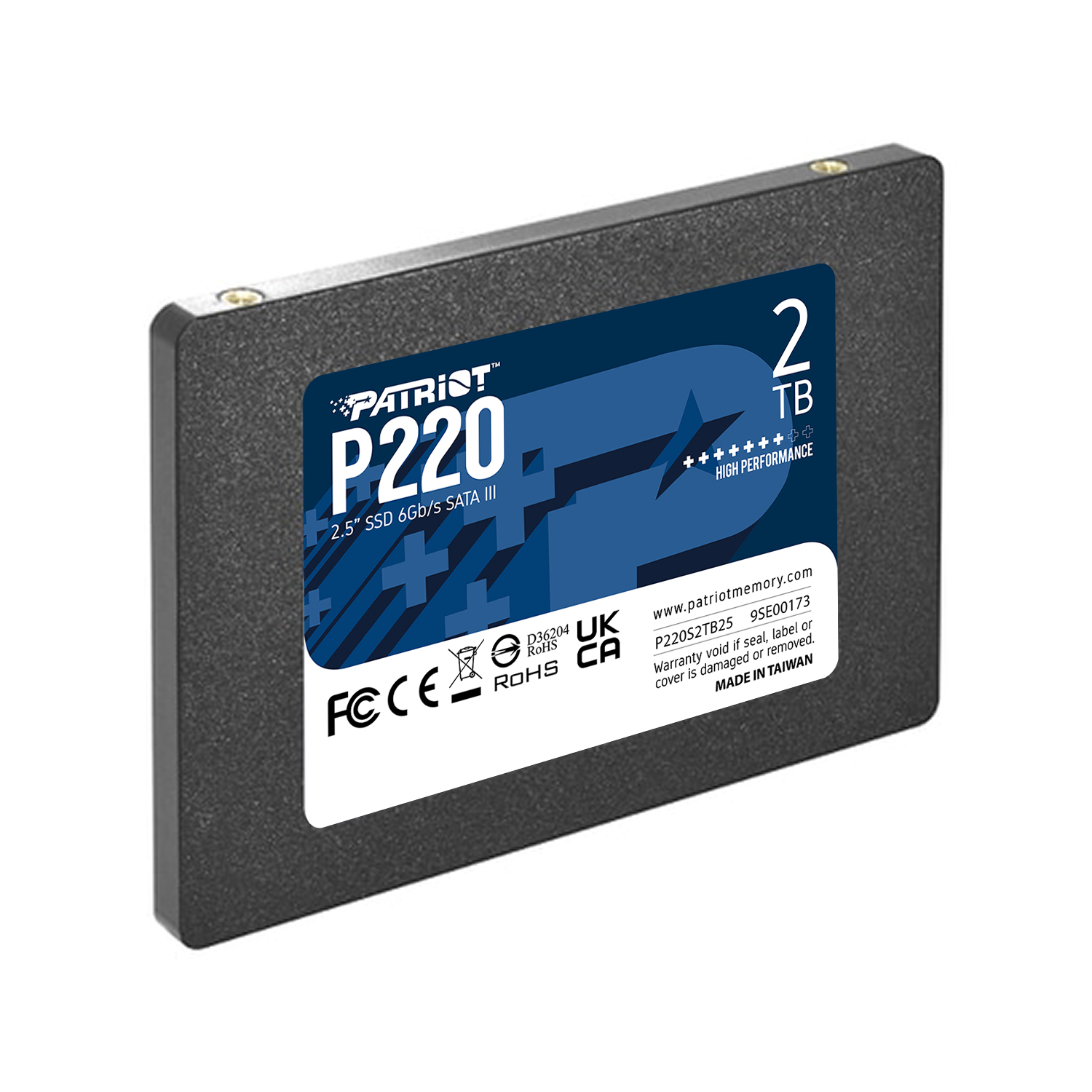 PATRIOT SSD INTERNO P220 2TB SATA3 2,5 Read/Write 500/500 Mbps - Solid State Disk - 2,5