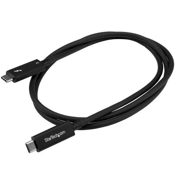 StarTech.com Cable de 1m Thunderbolt 3 USB C (40 Gbps) - Cable Compatible con Thunderbolt y USB