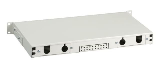 EFB Elektronik Spleibox ausziehbar 1HE ohne Frontblende, unbestckt, grau