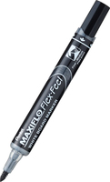 Pentel MWL5SBF-AX marcador 12 pieza(s) Punta de pincel Negro